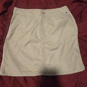 Tommy Hilfiger Beige Mini Skirt